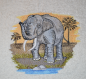 Mobile Preview: Handtuch mit Elefantenmotiv 3