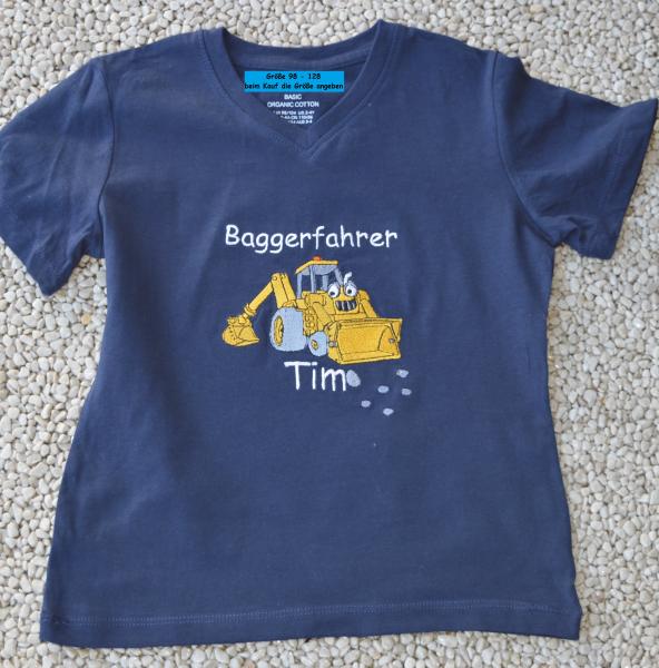T-Shirt für kleine Baggerfahrer